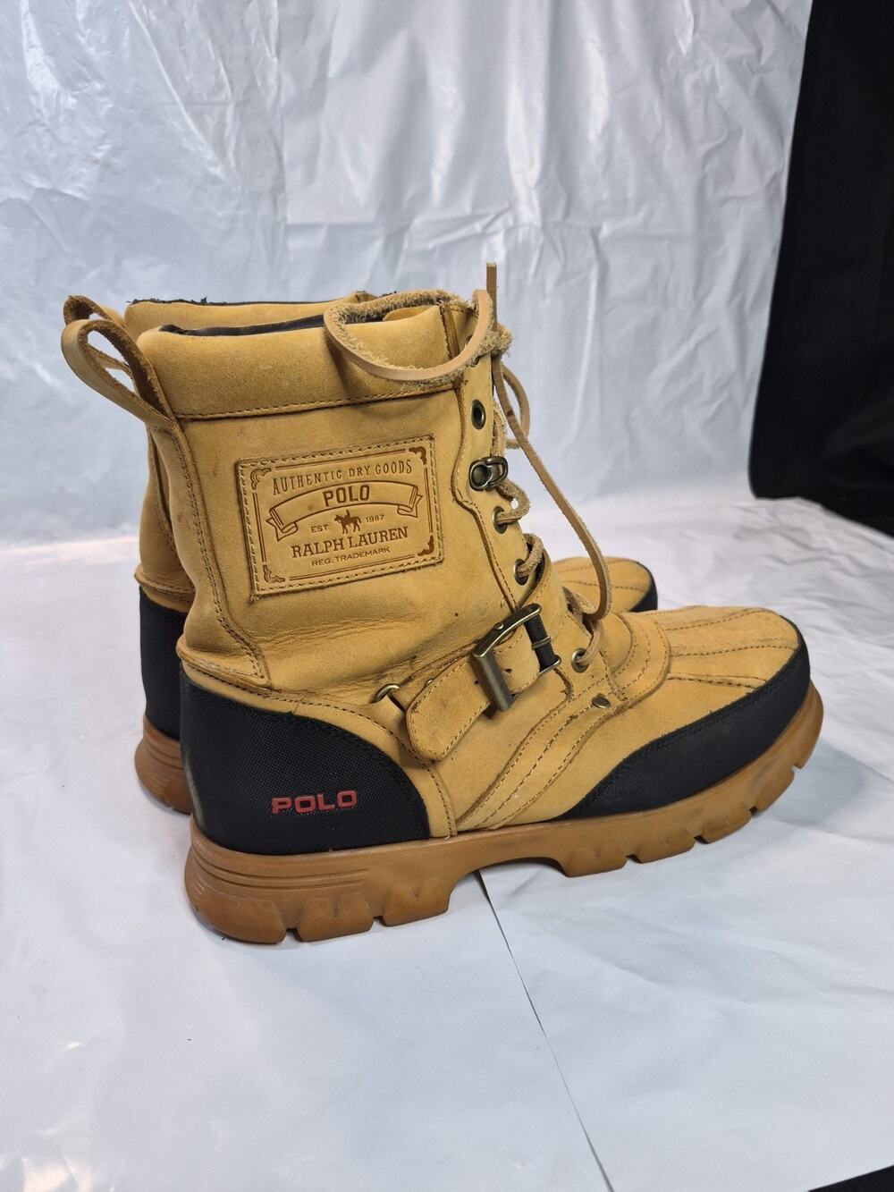 Polo Ralph Lauren Tenard Duck Shoes, Boots, Hiking, Work Size 12D Mens Boot